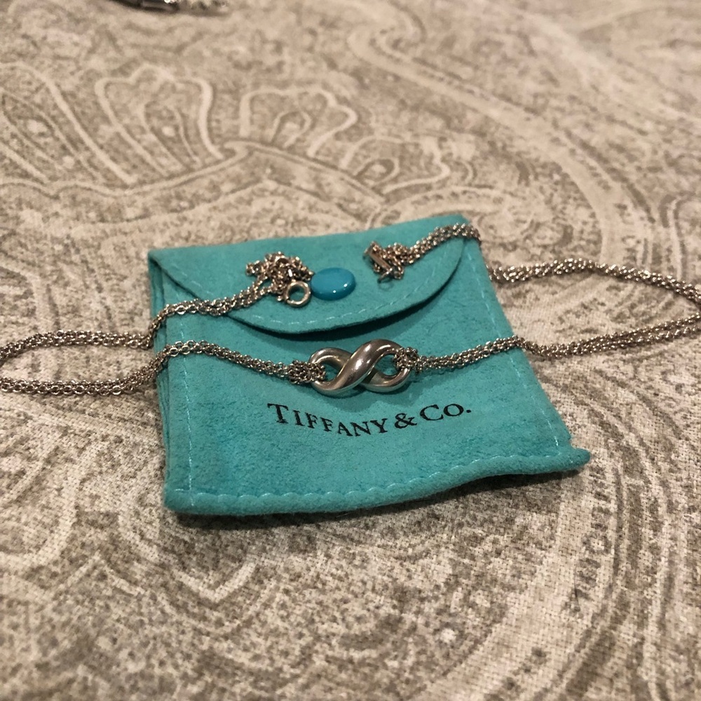 Tiffany and Co. sterling silver infinity necklace
